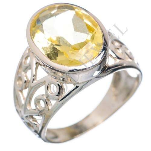 KJ COLLECTION - Natural CITRINE in Sterling Silver (size 7.5 / P)