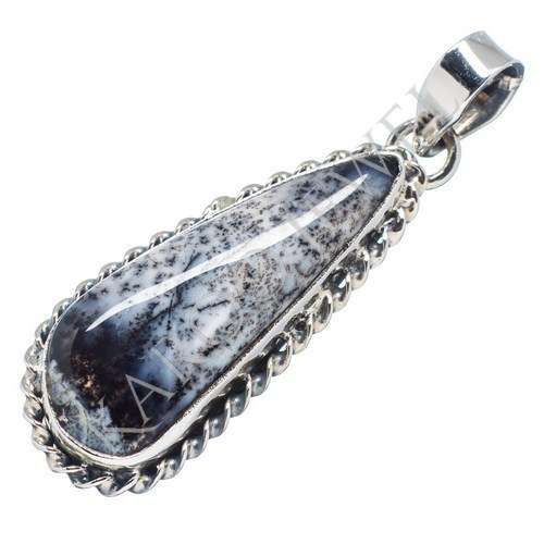 KJ COLLECTION - Natural DENDRITIC OPAL in Sterling Silver