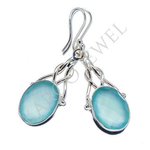 KJ COLLECTION - Natural CHALCEDONY in Sterling Silver
