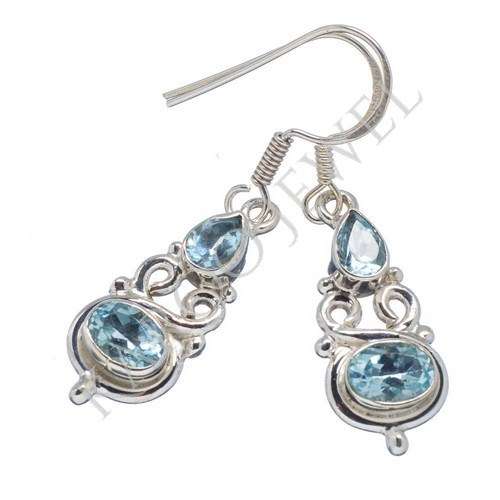 KJ COLLECTION - Natural BLUE TOPAZ in Sterling Silver
