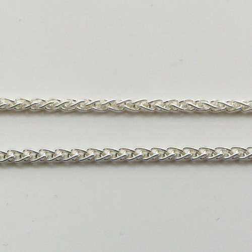 45cm Sterling Silver WHEAT neckchain (1.5mm)