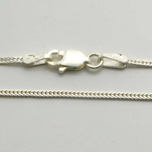 40cm Sterling Silver FOXTAIL neckchain (1.3mm)