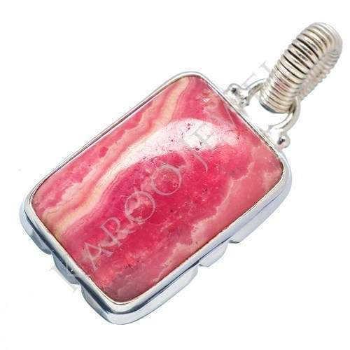 KJ COLLECTION - Natural RHODOCHROSITE in Sterling Silver
