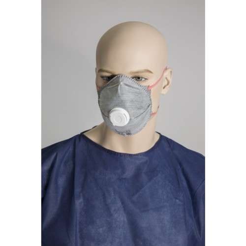 Bulk Pack: 10X Valved Mask / Particulate Respirator with Breathing Valve