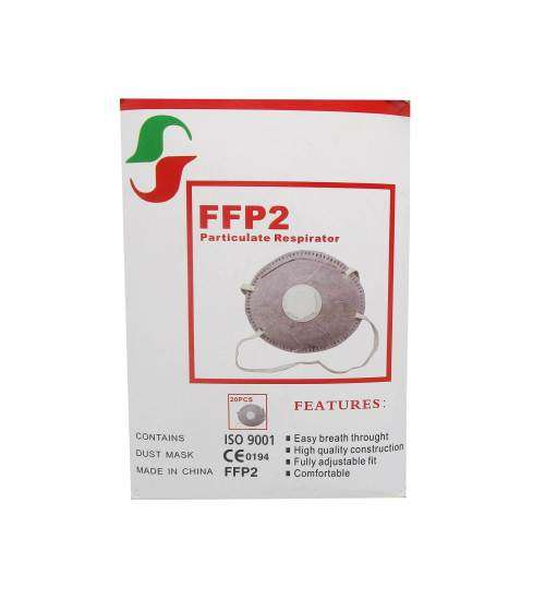 Bulk Pack: 10X Valved Mask / Particulate Respirator with Breathing Valve