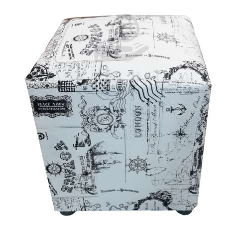 Square Chair / Ottoman (Mixed Colour)