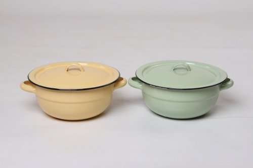 6 Piece Enamelware Serving Dish (16cm, 18cm, 20cm) Set: South African Traditional Crockery
