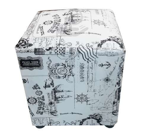 Square Chair / Ottoman (Mixed Colours)