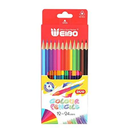 Weibo 12 Pieces Colour Pencils