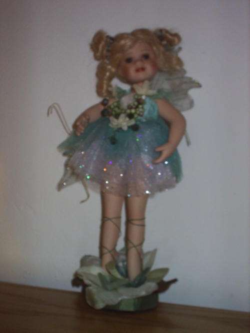 STANDING PORCELAIN DOLL 25CM TALL