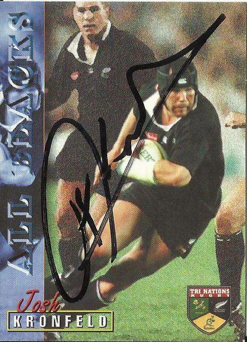 1997 JOSH KRONFELD [All Blacks - TRI NATIONS] - Original Autograph