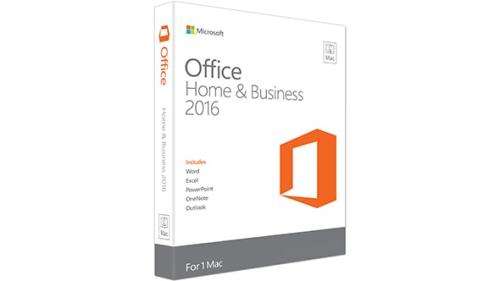 Microsoft Office 2016 Home and Business for Mac - Media less [Retail Product Key]