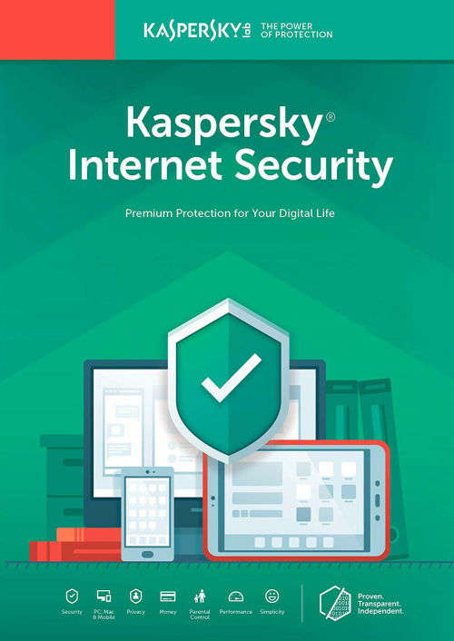 Kaspersky Internet Security 2019 (1 PC Device, 1 year Global Key) - EMAIL DELIVERY