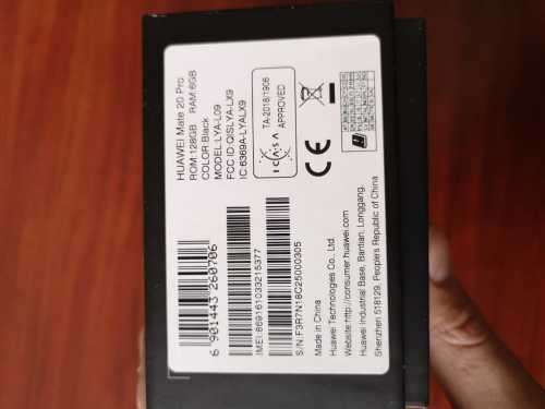 Huawei Mate 20 Pro (128GB, Black) - 24 HOUR DELIVERY