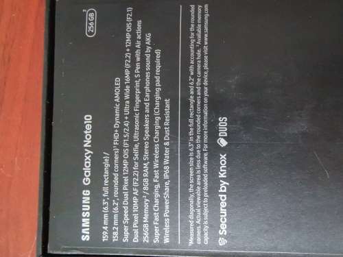 Samsung Galaxy Note 10 Dual-Sim (256GB, Aura Glow) 24 Hour Delivery