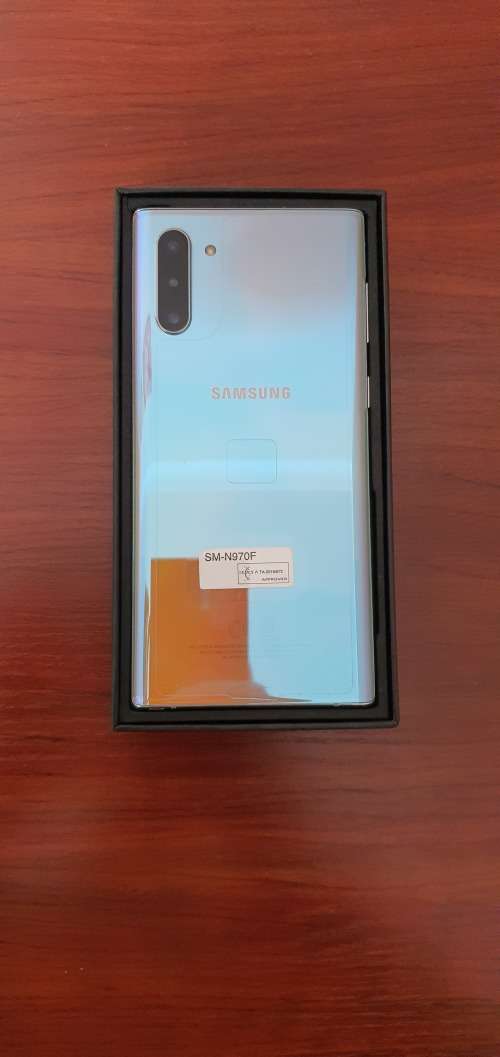 Samsung Note 10 Dual-Sim Smartphone (256GB, Aura Glow)