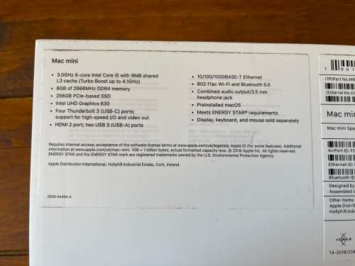 Apple Mac Mini 2018 | 6-Core i5 | 8GB RAM | 256GB SSD | Quick Delivery