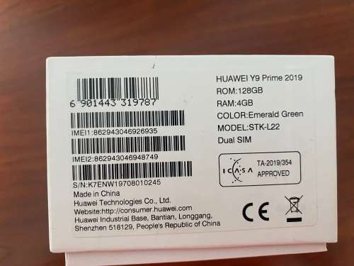 Huawei Y9 Prime | 128GB | Dual-Sim | Emerald Green | Quick Delivery