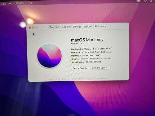 Apple Macbook Pro 13-Inch Retina | Core i5 | 128GB SSD | 8GB RAM | Quick Delivery