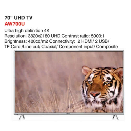 AIWA 70-INCH UHD 4K SMART TV | BRAND NEW SEALED | R30 Delivery