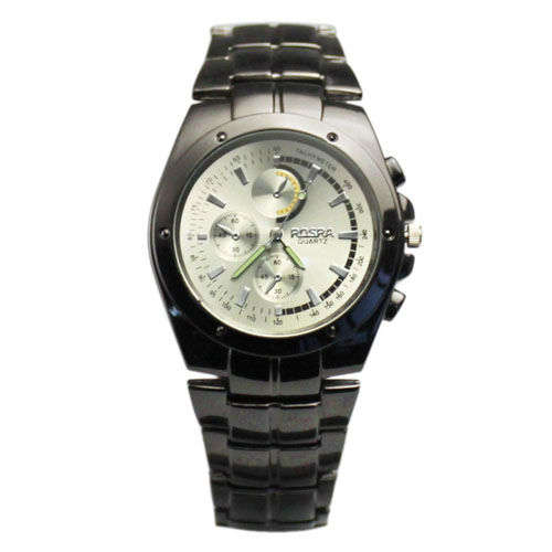 Black Men's Alloy Band Quartz New Cool Wrist Watch VLA