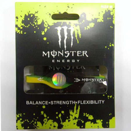 Monster Energy *TITANIUM HOLOGRAM BALANCE* Band!! FREE SHIPPING!!!