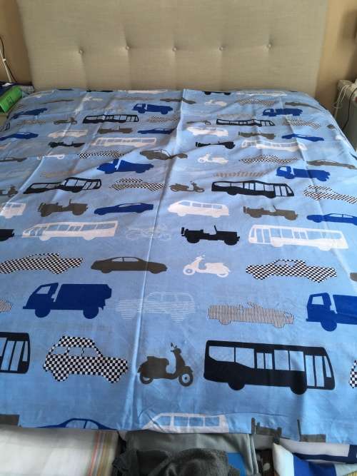 TRANSPORTATION DOUBLE DUVET COVER SET - FOR BOYS