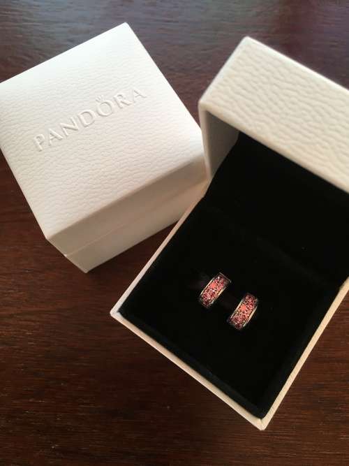 Pandora Honeysucle Pink Shining Elegance Spacer - Authentic and Brand New