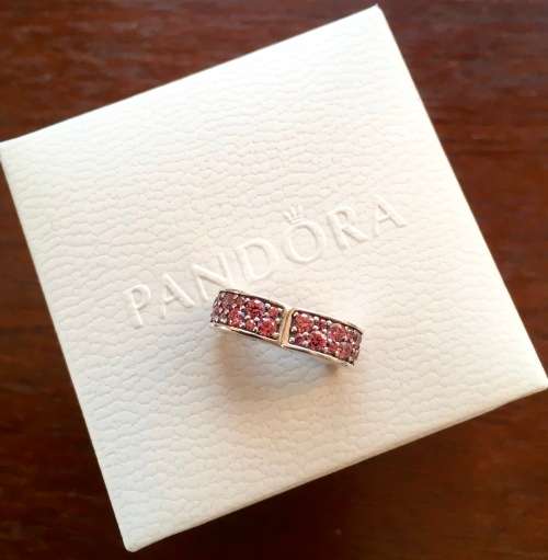 Pandora Honeysucle Pink Shining Elegance Spacer - Authentic and Brand New