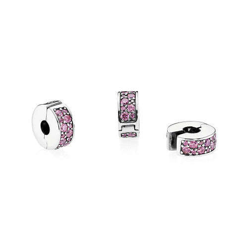 Pandora Honeysucle Pink Shining Elegance Spacer - Authentic and Brand New