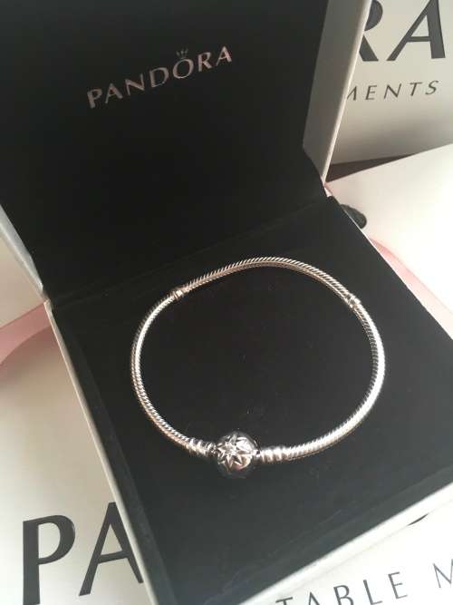 Pandora Star Silver Bracelet With Clear Cubic Zirconia - SKU: 590735CZ