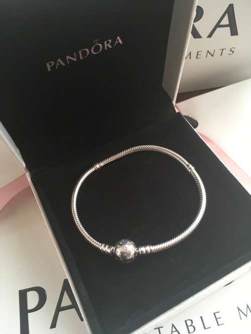 Pandora Star Silver Bracelet With Clear Cubic Zirconia - SKU: 590735CZ