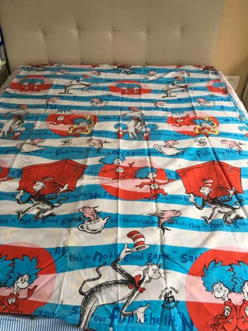 Dr. SEUSS CATS IN THE HAT SINGLE DUVET COVER SET - FOR BOYS