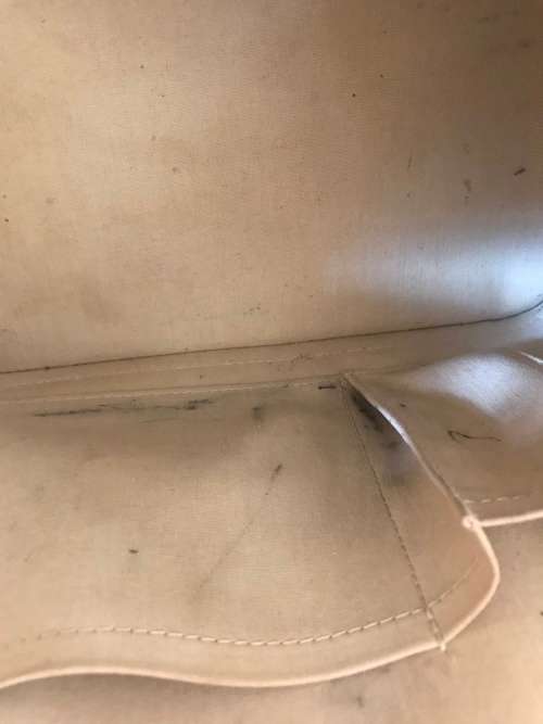 Authentic LOUIS VUITTON Blanc Corail Monogram Vernis Alma PM Bag