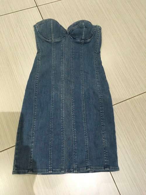 GUESS TUBE DRESS - Size 27 - Denim