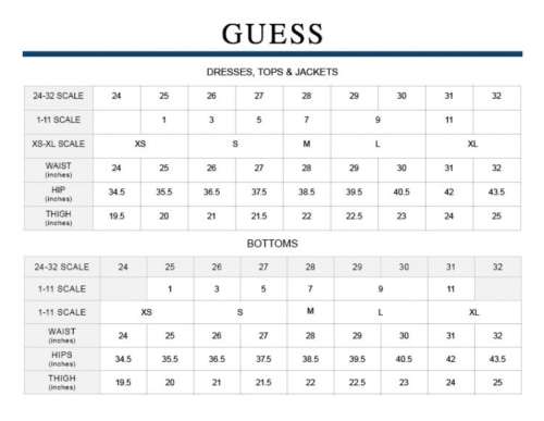 GUESS TUBE DRESS - Size 27 - Denim