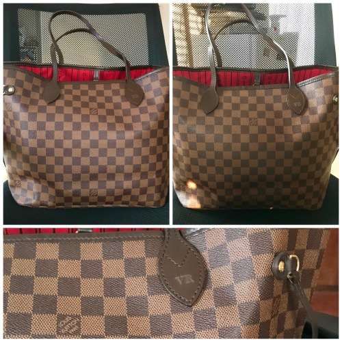 Authentic LOUIS VUITTON Damier Ebene Neverfull MM