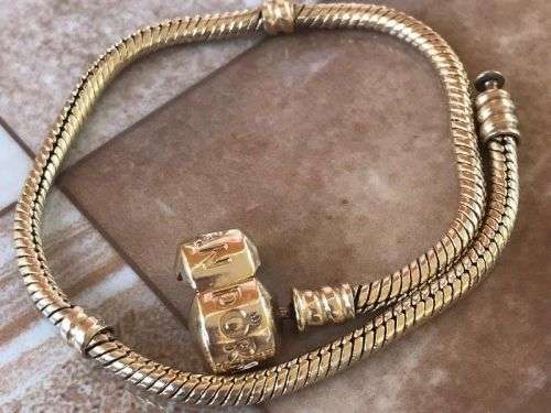 Pandora 14K SOLID Yellow Gold Bracelet - SECOND HAND