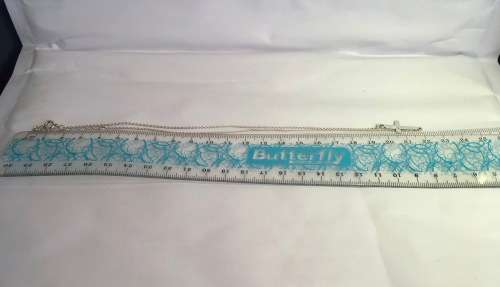 Solid Sterling Silver Cross Necklace - Adjustable