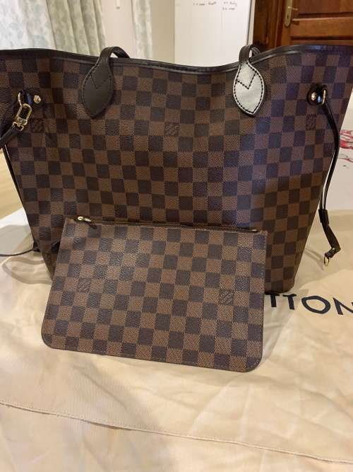 LOUIS VUITTON Neverfull MM Damier Ebene - With RECEIPT from LV Sandton Mall
