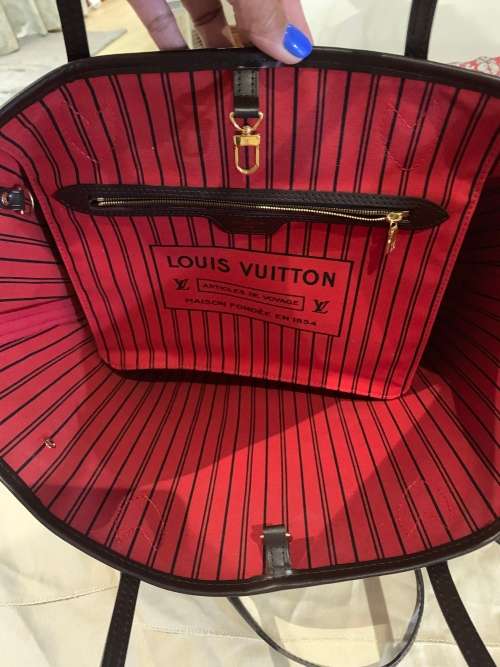 LOUIS VUITTON Neverfull MM Damier Ebene - With RECEIPT from LV Sandton Mall