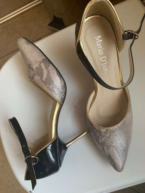 Italian Brand Mario D' Boro Leather High Heels Shoes