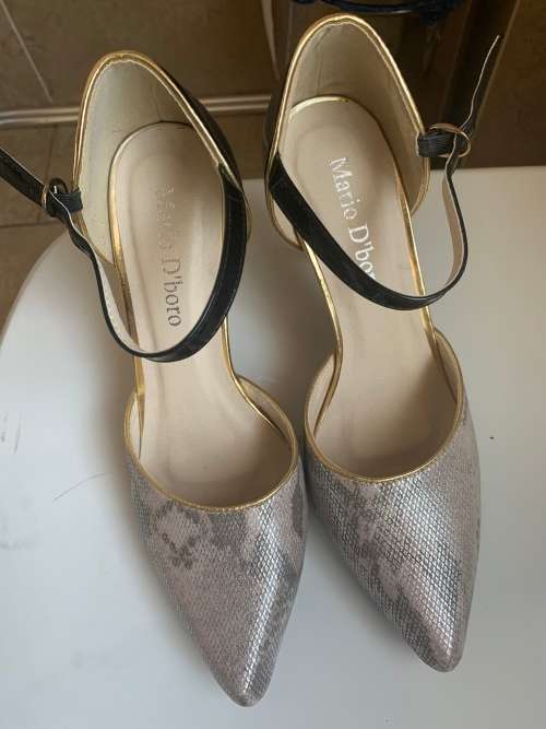 Italian Brand Mario D' Boro Leather High Heels Shoes