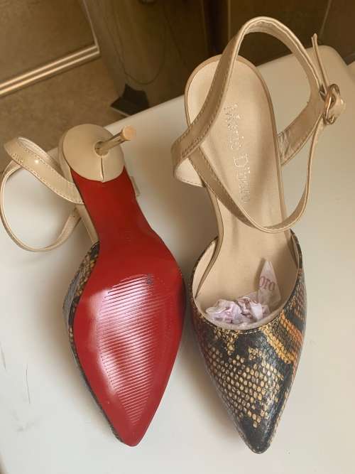 Italian Brand Mario D' Boro Leather High Heels Shoes