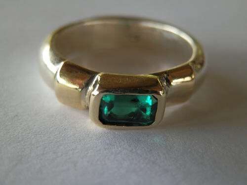9 ct Gold and Sterling Silver Ring