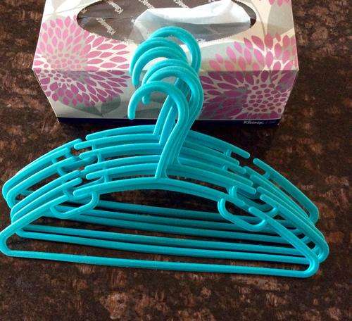 Unisex Children's Hangers form K-MART - 6pcs / pack - TURQUOISE/ LIGHT BLUE