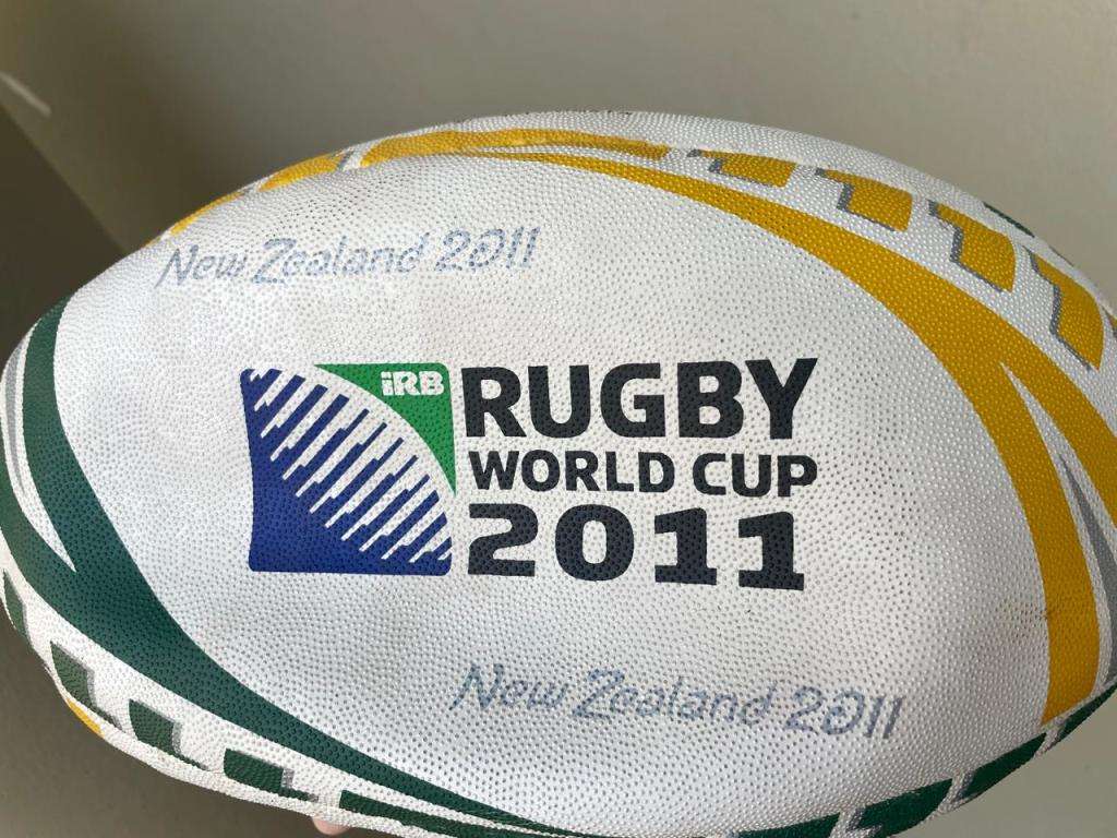Springbok : World Cup Rugby Ball Replica Signed : RWC 2011