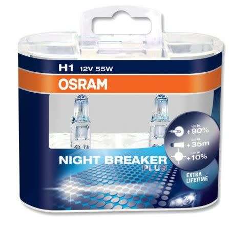 Osram - Light 55W H1 Spotlight Globe (Pair)