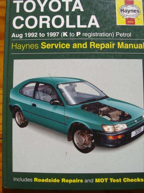 HAYNES SERVICE & REPAIR MANUAL TOYOTA COROLLA AUG 1992-97