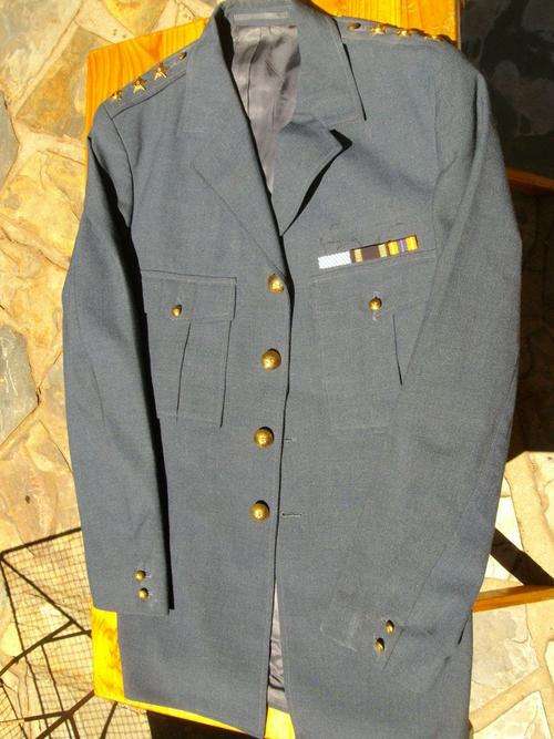 SAAF CAPTAIN'S UNIFORM TUNIC & TROUSERS DATING TO MID 70'S